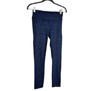 Outdoor Voices 3/4th Length Blue Black Space Dye Athletic Workout Leggings Small